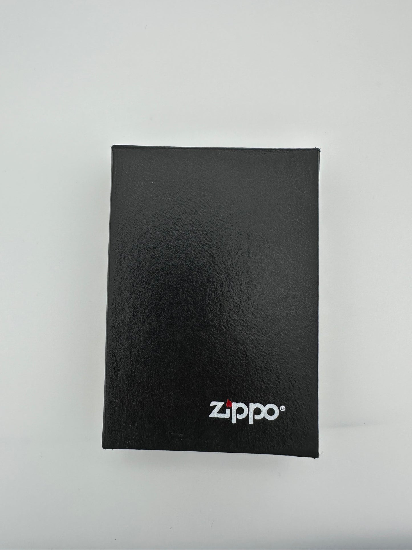 Zippo Brushed Metal Bear Claw with Aquamarine Emblem