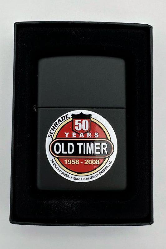 Zippo Matte Black Finish Old Timer 50 Years 1958-2008