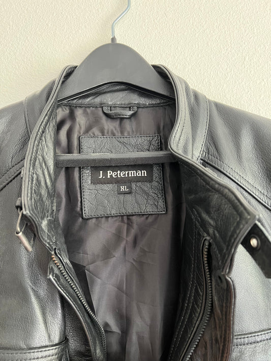 J. Peterman - Black Leather Coat